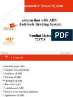 Automotive Sensor System: Interaction With ABS Anti-Lock Braking System