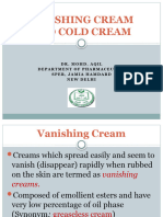 Vanishing and Cold Creams PPT - 3.9.20