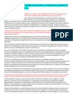 Analizamos Fuentes Sobre Elecciones Electorales A Inicios de La Républica