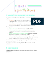 Tema 4. Las Proteínas.