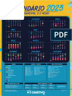 Calendario Ensino Fundamental II e Ensino Medio