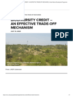 BIODIVERSITY CREDIT - AN EFFECTIVE TRADE-OFF MECHANISM - United Nations Development Programme