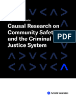 Causal Research On Community Safety and The Criminal Justice System