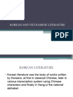 Korean and Vietnamese Literature