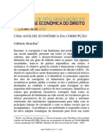 Uma Análise Econômica Da Corrupção Gilberto Bomfim: Ano 9 (2023), Nº 3, 77-126