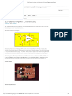 20w Stereo Amplifier (2nd Revision) - Circuits Diagram and Details