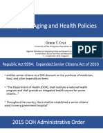 3) Policies On The Health of Olderk Adults (Philippines) by DR Grace Cruz