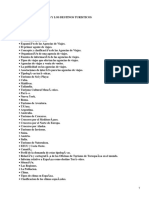 Agencias de Viajes y Destinos Turísticos