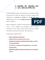 Modelo de Pedido de Citação Por Hora Certa