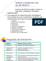 Hojas de Analisis de Vision y MIsion