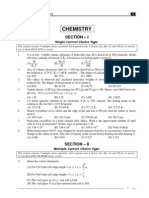 IIT Part Test - 1 Paper I - Test Paper