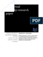 Intellectual Property Research Paper