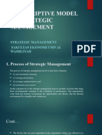 A Descriptive Model of Strategic Management