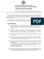 Reglamento Practicas Profesionales INFORME 4