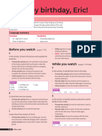Four Corners Level 2 Unit 2 Happy Birthday Eric Video Notes