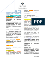 Nulidades, Noções Gerais, Princípios Básicos Das Nulidades, Nulidades em Espécie, Momento para A Arguição Das Nulidades.