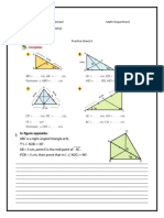 Practice Sheet 6 Medians and Converse