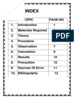 Refrative Index of Water and Oil