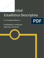 Guía de Trabajo Estadística Descriptiva Conceptos Básicos