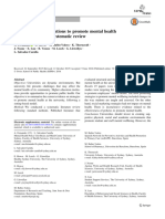 Setting-Based Interventions To Promote Mental Health at The University: A Systematic Review