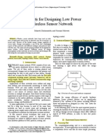 Concepts For Designing Low Power Wireless Sensor Network: Bahareh Gholamzadeh, and Hooman Nabovati