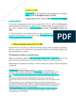 Offences & Penalties - ICT Act & DSA