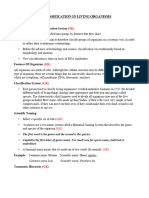 Biological Taxonomy