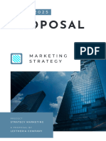 Blue and White Modern Marketing Strategy Proposal