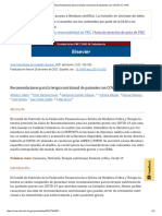 Recomendaciones para La Terapia Nutricional de Pacientes Con COVID-19 - PMC