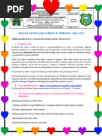 Taller Escuela de Familia 1º Periodo 2022