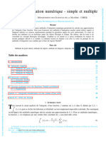 Intégration Numérique - Simple Et Multiple