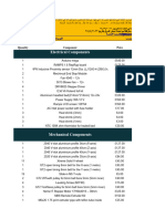 Cairo Mini 3d-Printer Parts List