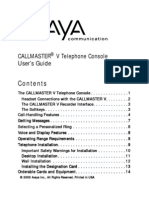 AVAYA Call Master V Users Guide