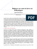 PDF Quand Les Bulgares Ne Sont Ni Slaves Ni Balkaniques