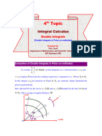 Double Integrals (In Polar Co-Ordinates)