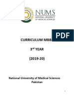 3rd Year MBBS Curriculum