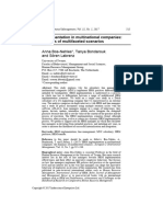 HRM Implementation in Multinational Companies - The Dynamics of Multifaceted Scenarios