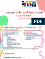 Dismotilidad en La Gastroquisis