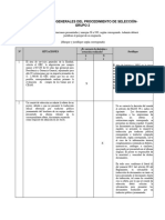 Casuística Aspectos Generales Del Procedimiento de Selección