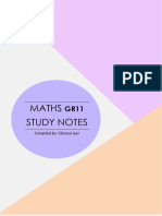 Mathematics Notes Gr.11