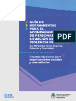 Guía de Herramientas para El Acompañamiento de Personas en Situación de Violencia de Género Del MMGyD