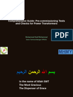 Pre-Commissioning Tests and Checks For Power Transformers