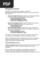 Management Theories