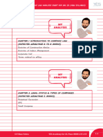 Company Law Analysis Sheet Dec 23 (NEW SYLLABUS) - 1