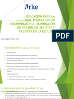 Presentación Tema 15 Ed para La Igualdad. Eliminación de Prejuicios Sexistas y Racistas.