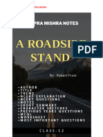 A Roadside Stand by Robert Frost SDC NOTES