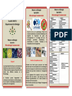 Dépliant Microbiologie Fondamentale