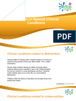 Nutrition in Special Clinical Conditions