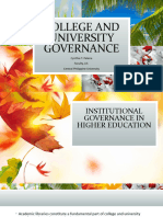 College and University Governance