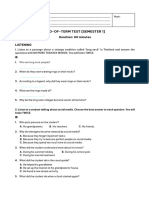 End-Of-term Test (Semester 1)